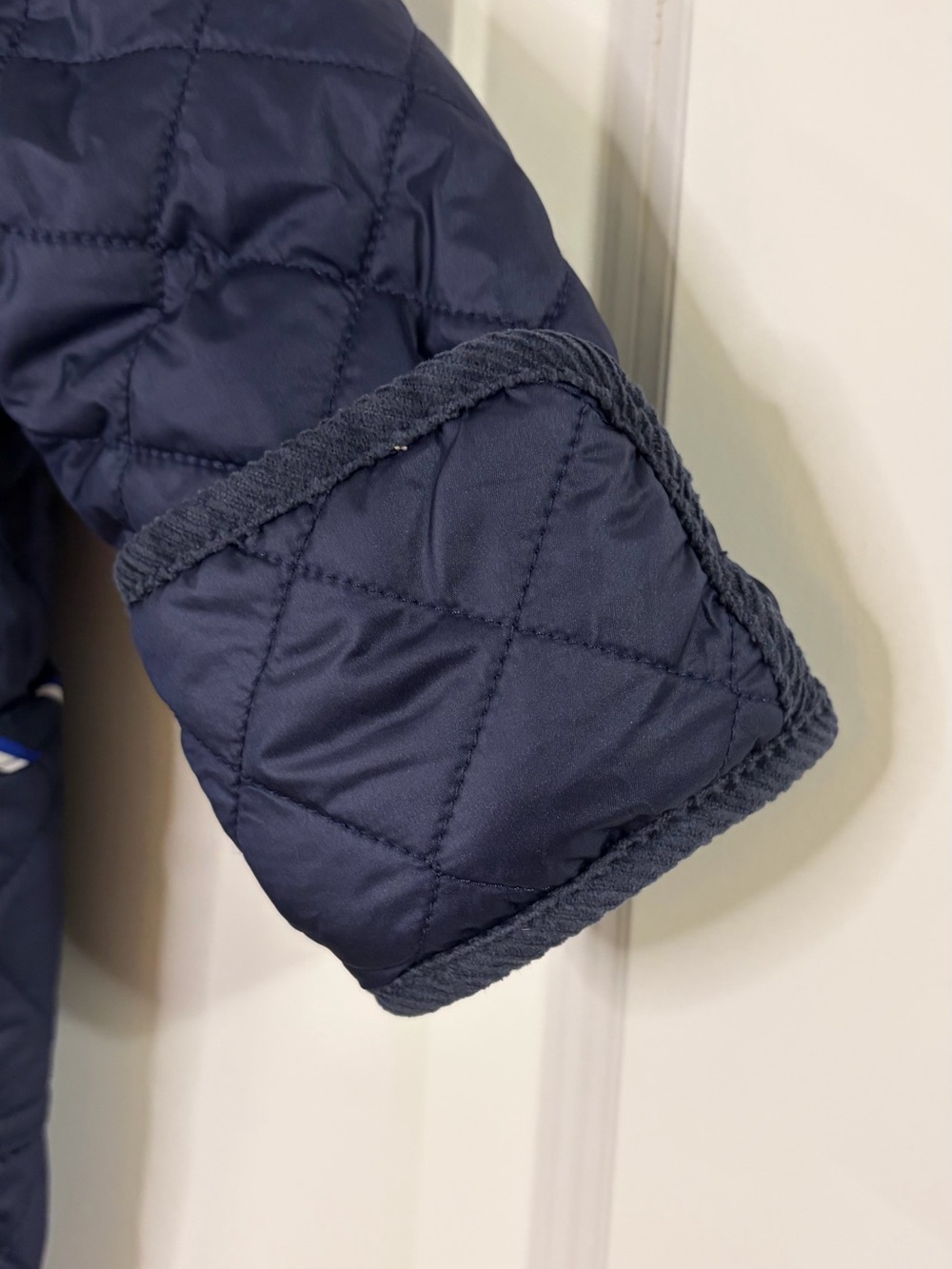 Ralph Lauren Polo Size 3M Baby Snowsuit Navy Blue Quilted Bunting - Picture 10 of 13